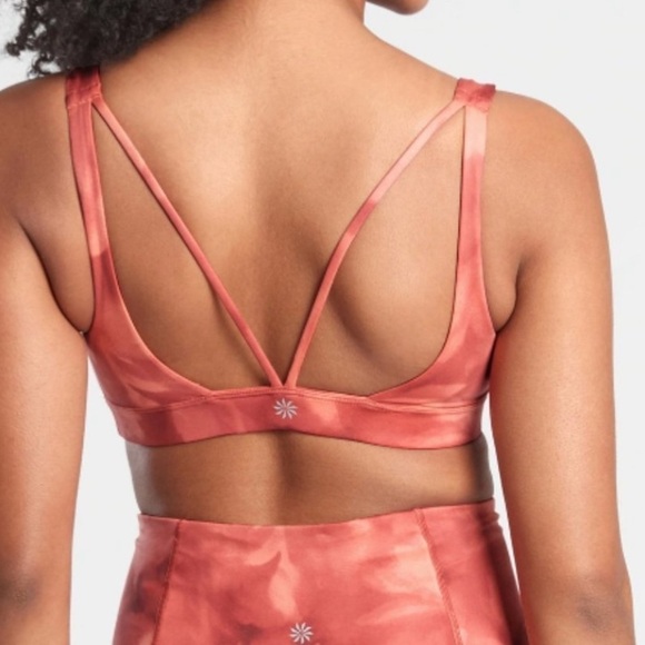 Athleta Rosario Pink Snowdye Sports Bra - Picture 5 of 8